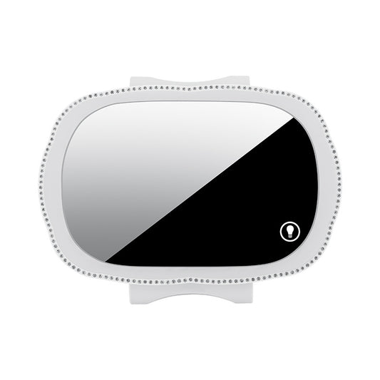 Car Vanity Mirror, Car Sun Visor Makeup Mirror, LED Ambient Lights, Touch Screen