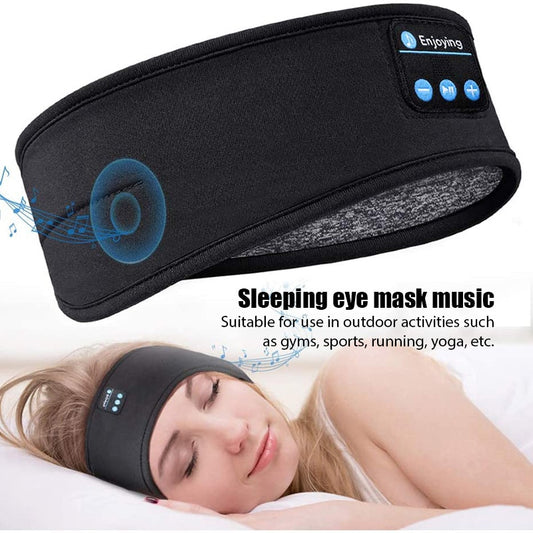 Sleep Headphones Bluetooth 5.2 Headband, Sports Wireless Earphones Music Sleeping Eye Mask Earbuds with HD Stereo Speaker for Mom Women Men Teen Running Cool Gadgets Unique Gifts