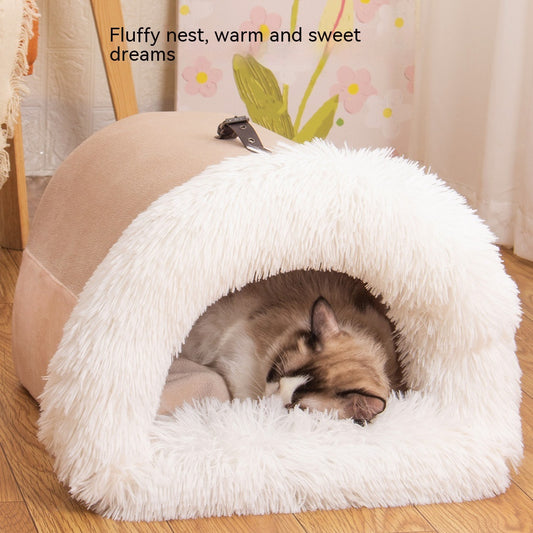 Warmer pet house for cats and small dogs