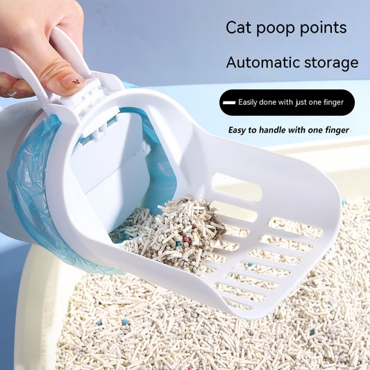 New Pet Brands - Nitter Scooper Cat Litter Scoop - Includes 60 Refill Bags - Mess-Free Cat Litter Scooper for Litter Basket System with Bonus Litter Bags