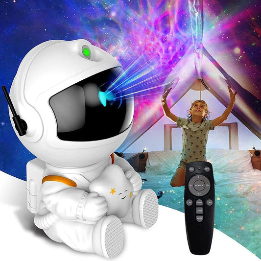 Astronaut Galaxy Projector, Star Projector Galaxy Light, Night Light for Kids, Nebula Ceiling LED Lamp, Room Decor, with Timer and Remote, Gifts for Christmas, Valentine's Day, Birthdays