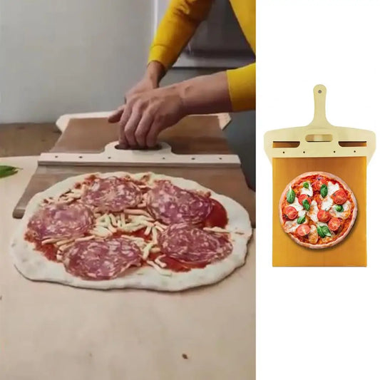 Pizza Slider Paddle - Pizza Slider Paddle That Transfers Pizza, Smart Pizza Slider, Pizza Spatula Paddle for Indoor and Outdoor Ovens, Non-Stick
