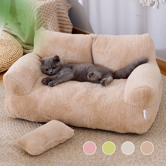 Cat bed sofa warm winter pet bed for small and medium dogs and cats