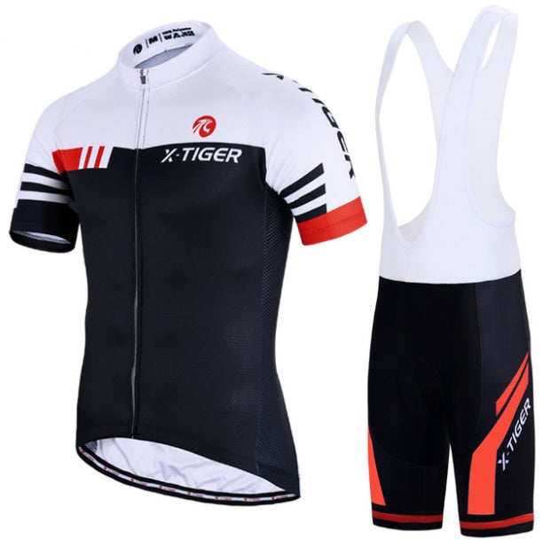 Men's Cycling Jersey Set, Road Cycling Jersey, Zipper Pocket, Short Sleeve, Cycling Kits, 3D Padded Shorts