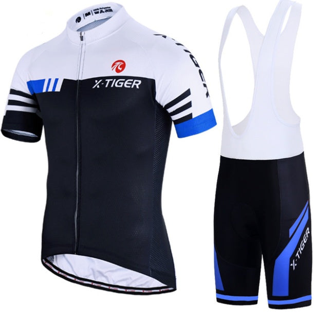 Men's Cycling Jersey Set, Road Cycling Jersey, Zipper Pocket, Short Sleeve, Cycling Kits, 3D Padded Shorts