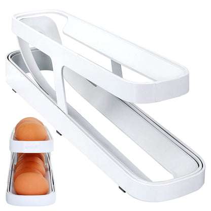 Egg Dispenser, Rotating Egg Dispenser is a space saving and refrigerator storage organizer