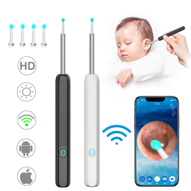 Earwax Removal, Ear Cleaner with HD Ear Camera, Wireless Earwax Removal Kit with LED Light