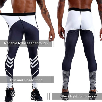 Men's Compression Pants Men Sportswear Training Leggings Gym Workout Skinny Trousers  Sport Bottoms Running Leggings Tights Men