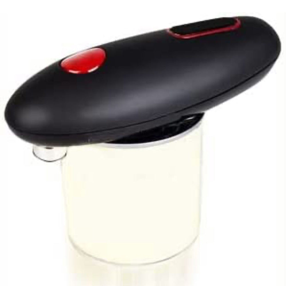 AUTOMATIC ELECTRIC CAN OPENER: Open your can with a simple push of a button - Automatic, Hands-Free, Smooth Edge, Food Safe, Battery Operated